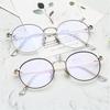 Anti Blue Light Round Nearsighted Glasses For Women Men Metal Oval Short Sight Spectacles Diopter 0 -0.5 -0.75 -1.0 To -6.0