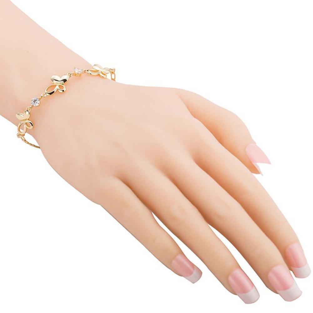 Women Simple Chic Butterfly Shape Bracelet Elegant All-match Hand Chain
