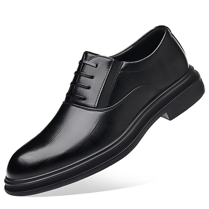

New Men Formal Leather Shoes Luxury Brand Men Loafers Party Office Business Casual Shoes for Men Oxford Shoes Mens Dress Flats 44 чёрный