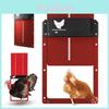 Porta para Galinheiro Solar de Liga de Alumínio Com Sensor de Luz Infravermelha Para Segurança de Animais de Estimação