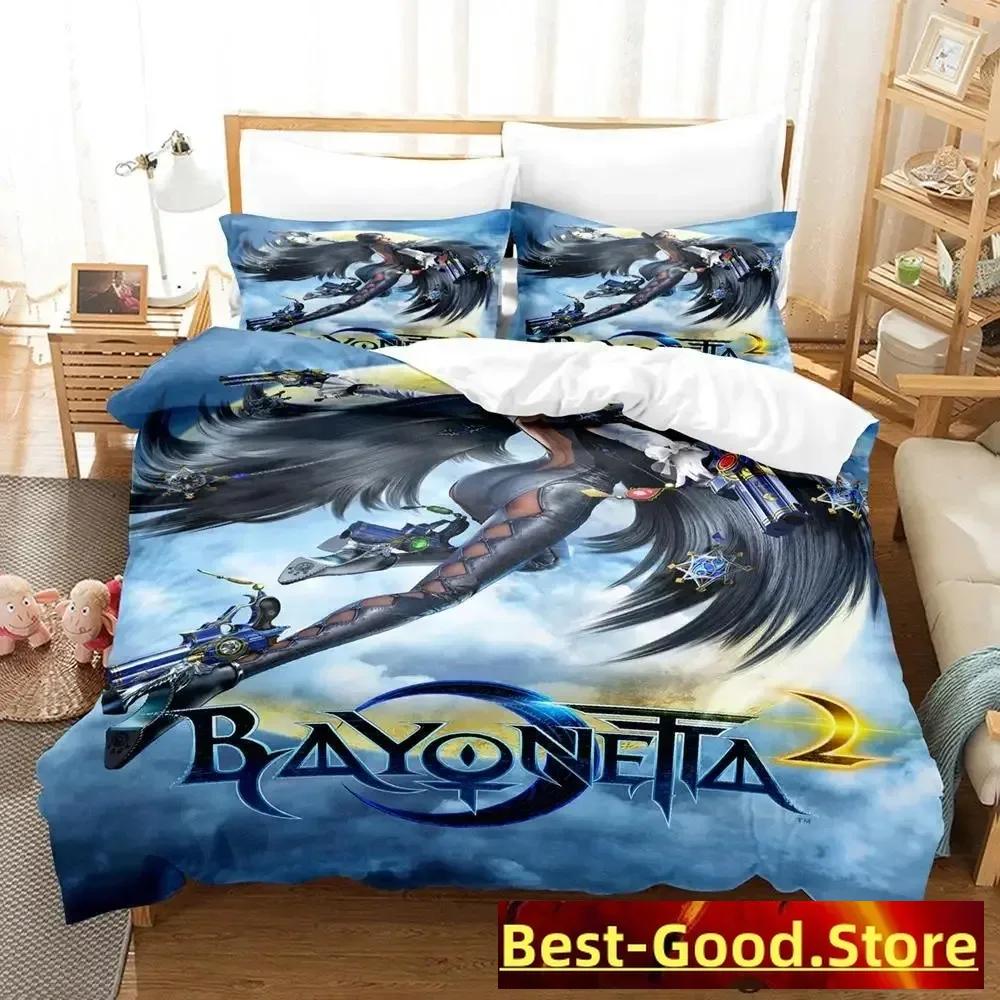 Bayonetta Bedding Set Single Twin Full Queen King Size Bed Set Adult Kid Bedroom Duvetcover Sets Anime Parure De Lit Bed