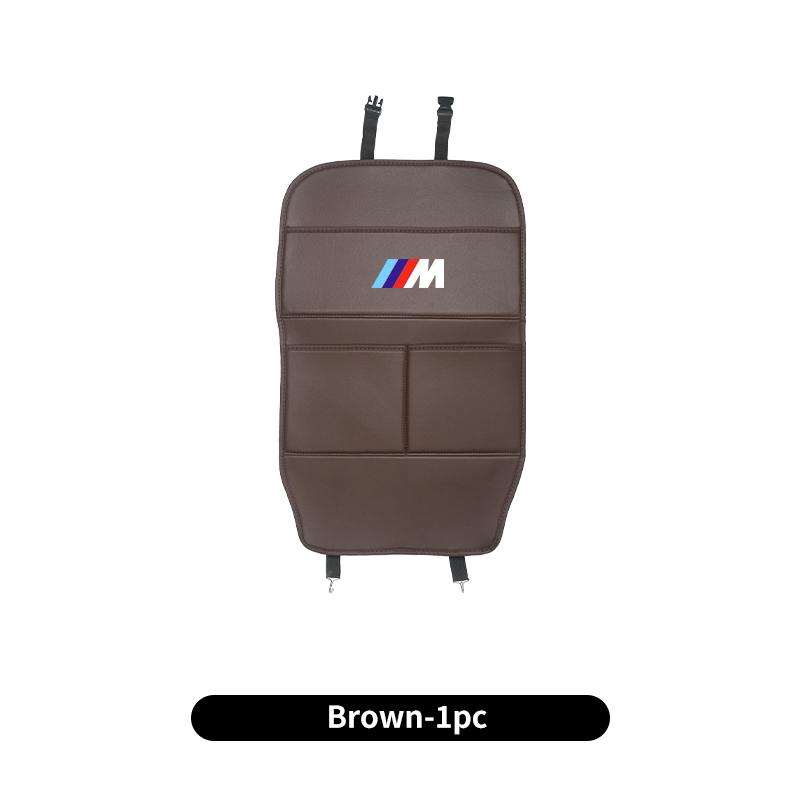 

2025 Hot Car Leather Anti-Kick Mat Seatback Tools Storage Bag Cover Accessories For BMW X1 X2 X3 X4 X5 X6 X7 G20 G30 6GT E46 E90
