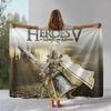 Classic Game Heroes of Might and Magic Map Flannel Blanket,Soft Plush Throw for Home Bedroom Bed Sofa Cover Camping Picnic Gift