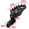 Motorcycle Front & Rear Footrest Foot Pegs Angle Adjustable MX Style Foot Peg Compatible with Harley Sportster 883 1200 XL Touring Softail Dyna Low