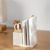 1pc Polishing desktop storage box - spacious folder storage and sorting rack with tension installation - perfect for offices