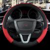 for Seat ibiza 6L 6J 6P 6F KJ1 FR Car Steering Wheel Cover PU Leather Non-slip 9 Colors Auto Accessories Fast Shipping