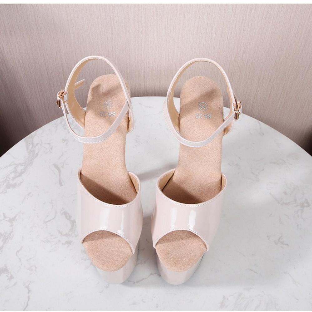 High Sexy Thin Heels Women's Sandals Super High Heels Waterproof Table Car Show Model 20cm Catwalk Nightclub LFD-8820-Q2