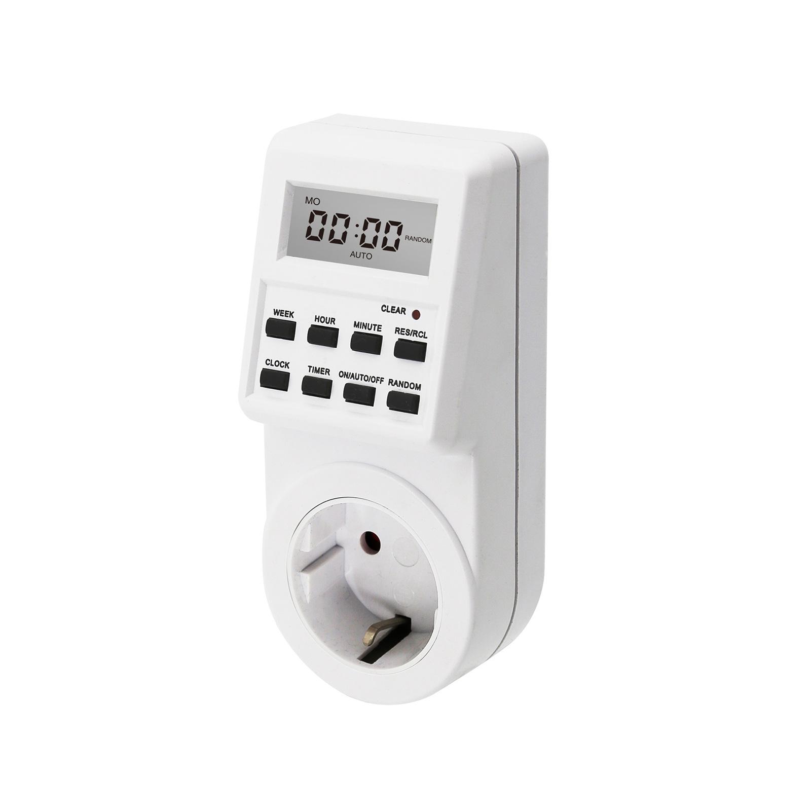 

Energy Efficient Intelligent Socket With Timer Function And Small Display For Home Devices Household Device Automation