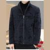 Men's Velvet-Lined Wool Jacket: Short, Thickened Winter Coat for Warmth and Style
