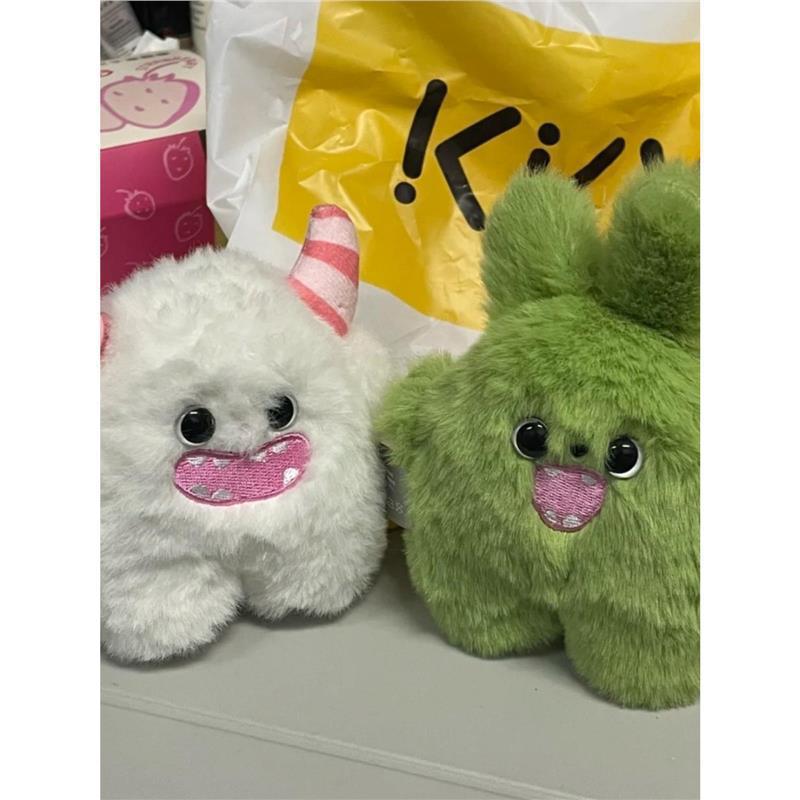Internet Celebrity Cute Mouse Plush Backpack Pendant and Heart Keychain – Perfect Birthday Gift for Girls