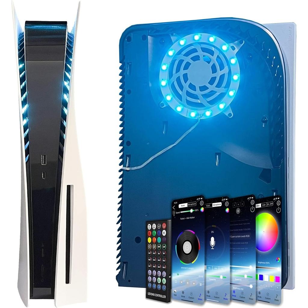 RGB LED světelná lišta, 8 barev, 400 efektů, synchronizace s hudbou, světla měnící barvu, DIY dekorační příslušenství, prstencové světelné pásky pro PS5, ovládání pomocí aplikace/IR dálkového ovladače