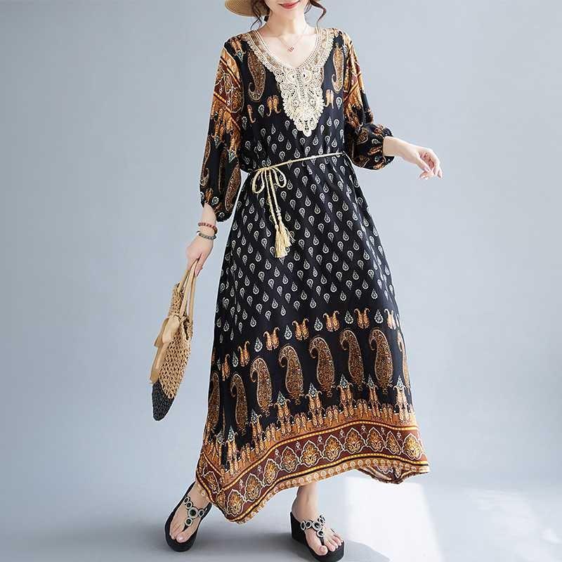 Summer New Women's Long Lady Dresses Dresses