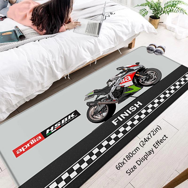 Floor Mat Non-slip Foot Rug Italy Aprilias Racing Motorcycles Hallway Carpet Kitchen Water Absorbed Rugs Bedside Mats Home Decor