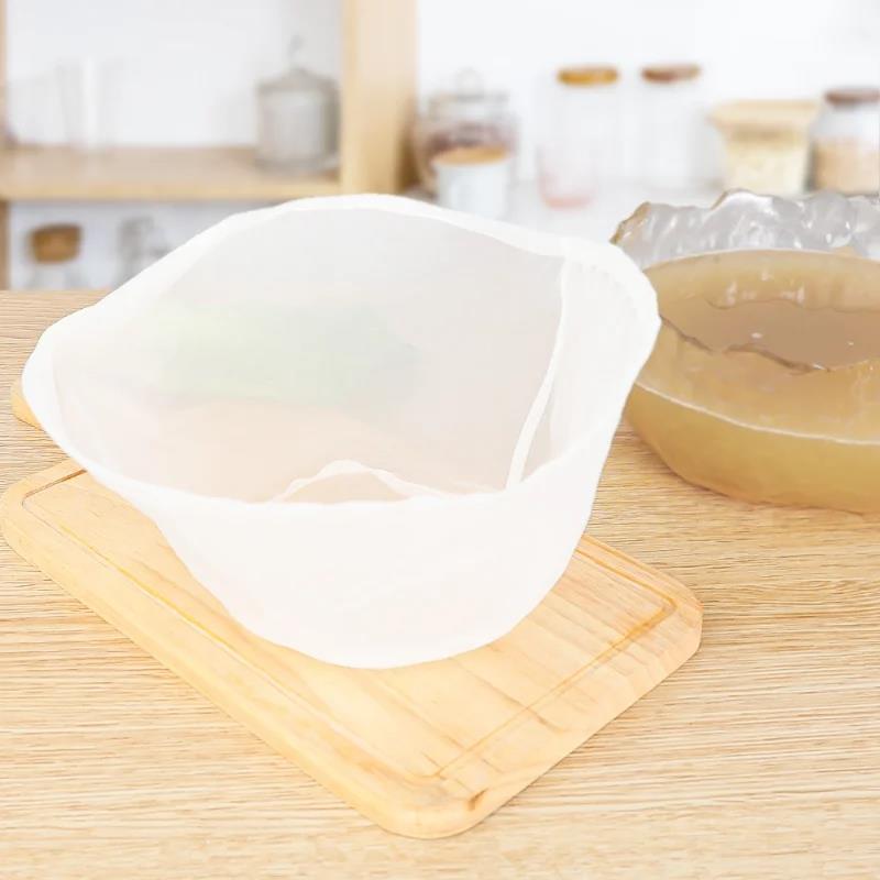 Soy Wine Nylon Filter Bags Nut Milk Tea Coffee Yogurt Filter Net Mesh Bag Kitchen Food Reusable Nylon Filter Bags Strainer6