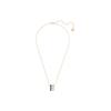 Swarovski Three Ring Pendant Necklace Elegant Luxury Multiple Metal Finishes Women Necklace Black 5353666