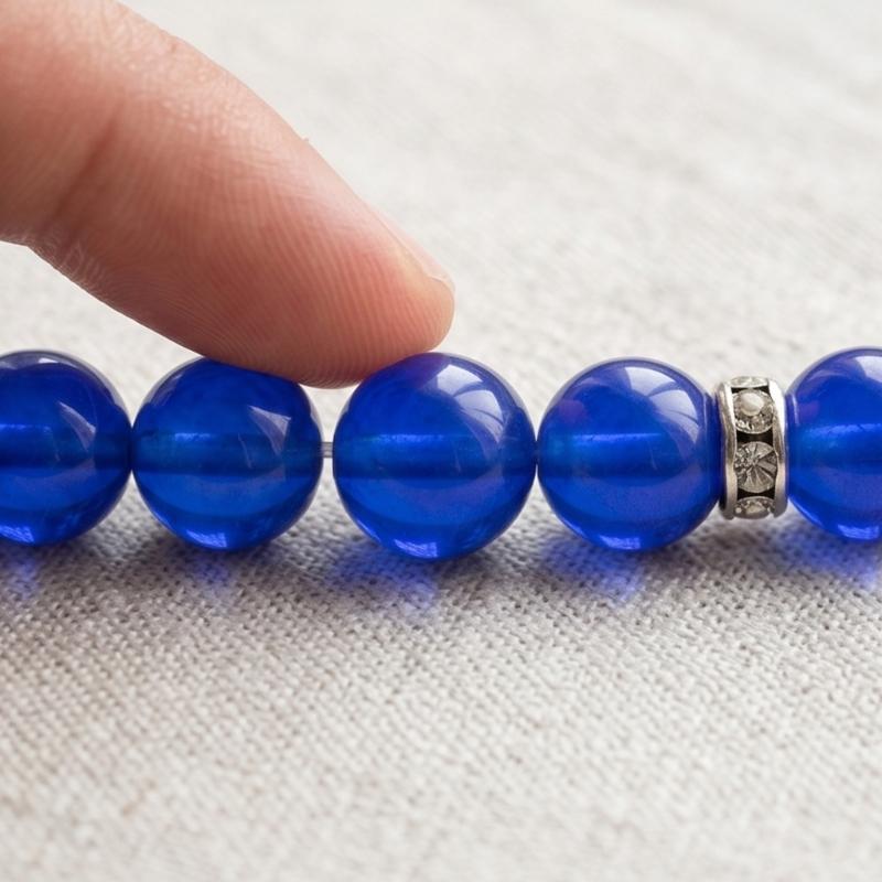 Stijlvolle 10mm Glazen Ronde Rozenkrans Armband Perfecte Mode Polsketting Voor Dagelijks Gebruik En Cadeau