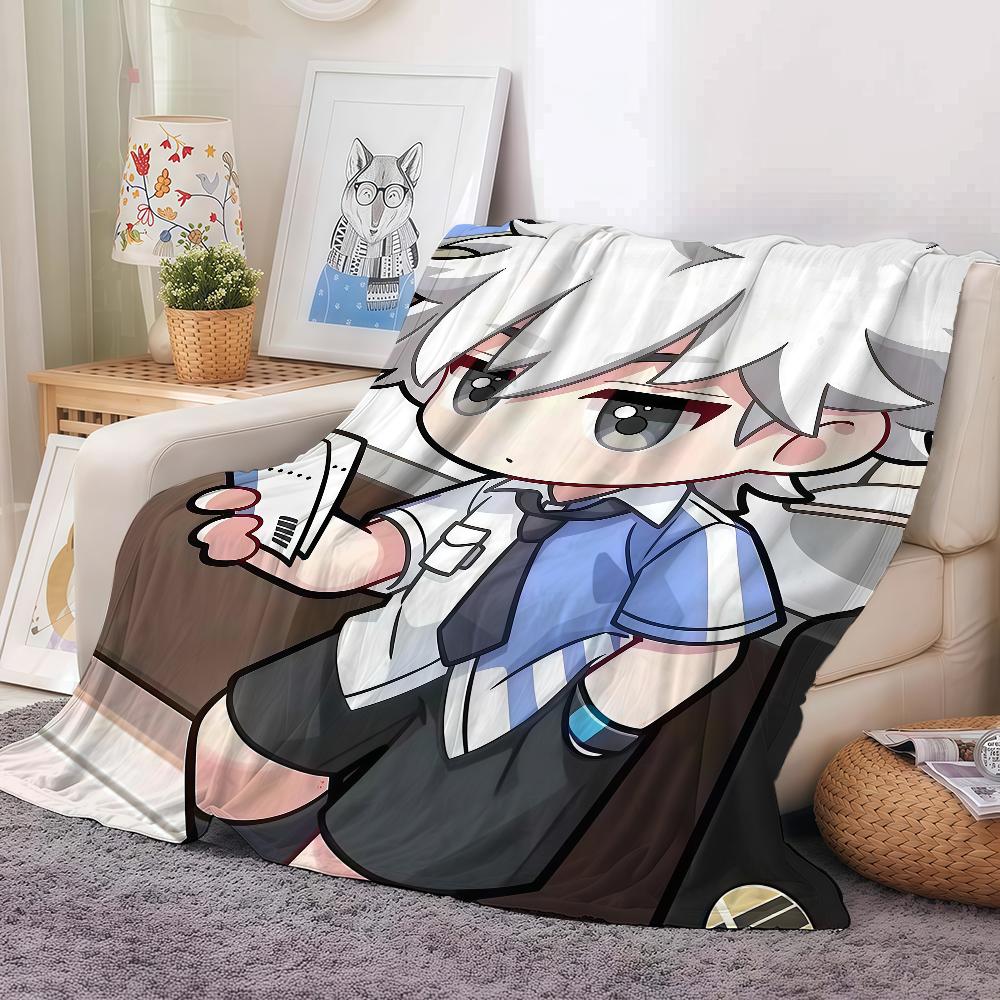Аниме L-link Клик Прохладное одеяло Теплое и мягкое Подходит для спальни Гостиной Дивана-кровати Офиса Путешествий Кемпинга 30x40in