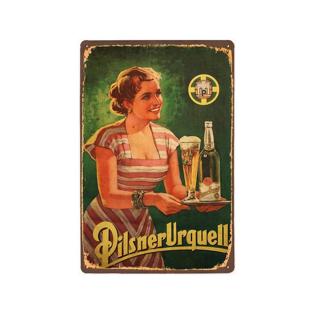 Home Decor Vintage Metal Poster Alcohol Brewing Beer Plates Decorative Bar Pub Club Wall Tin Painting Retro Plaque 20x30cm