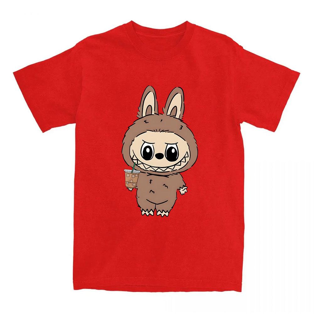 Girls Tees Kawaii Doll Labubu T-shirt 2025 Fashion Cartoon Graphic Tshirts Short Sleeve Cotton Female T Shirts Streetwear Women