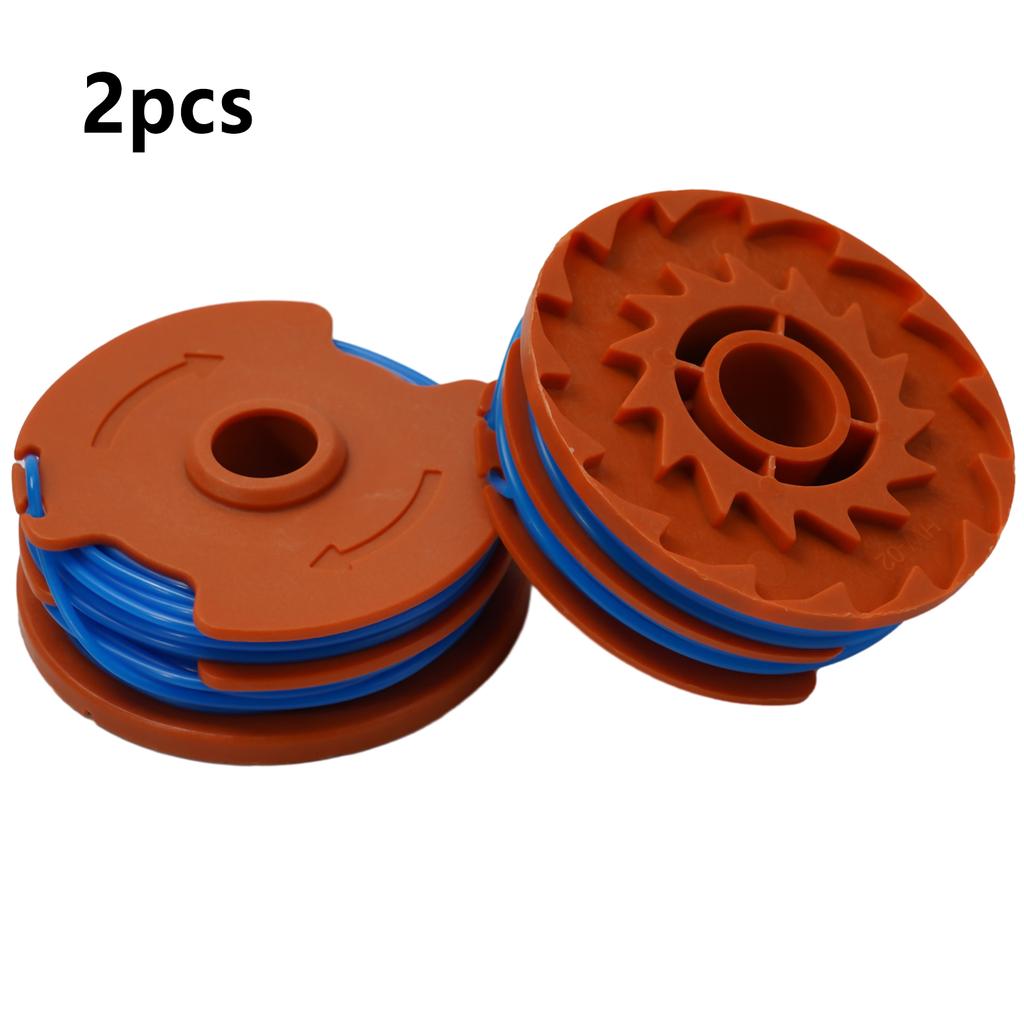 Lawn Mower Line Spools 2 Pcs Set Easy To Replace MGT45028 MGT60030 Parts Accessories Automatic Cord Supply For MacAllister