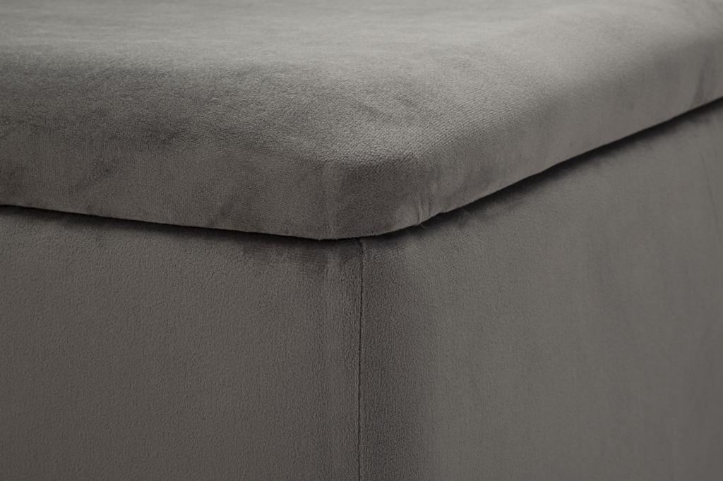 Bench With Storage Silvery Cm 112X42X50