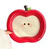 Originality Apple Platter, Fruit Dessert Platter Cute Apple Rice Bowl Breakfast Plate and Italian Noodle Dish