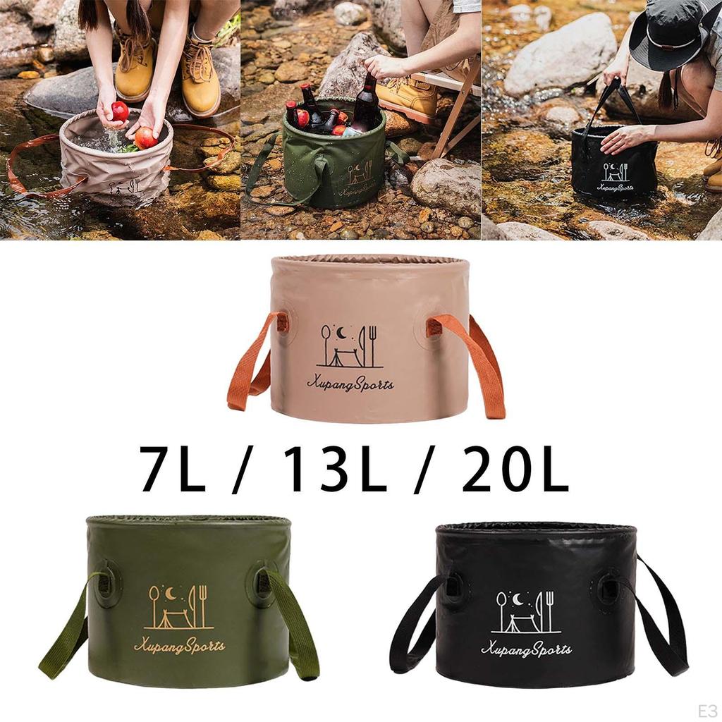 Collapsible Bucket Fishing Leakproof Waterproof Portable Water Container Foldable Wash Basin