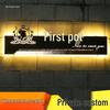 Wall-Mounted Custom Luminous Wrought Iron Clothing Store Signboard