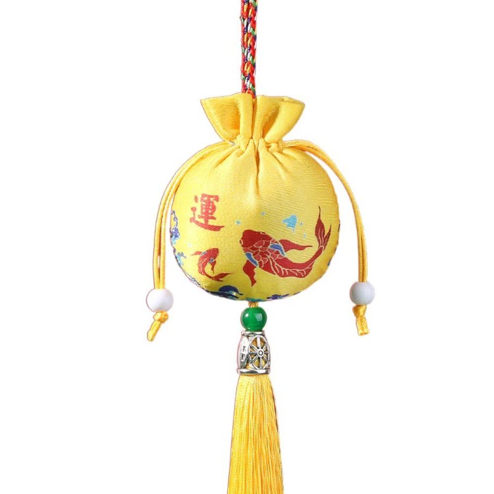 

Hanging Neck Jewelry Storage Bag Small Pouch Chinese Style Sachet Smooth Coin Purse Girl