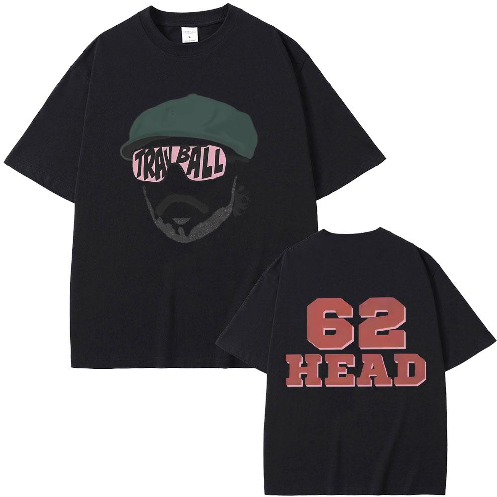Travis Head TravBall Head 62 Ρούχα T-Shirt Άνδρες Γυναίκες Μόδα Oversized Κοντομάνικο T-Shirt Ανδρικό Casual Βαμβακερά Vintage T-Shirts