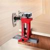 1PC Wardrobe Cabinet Door Panel and Rebounder Punched Mounting Jig Woodworking 10mm Doweling Drilling Guide Locator Installing Clip