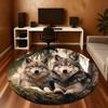 1pc wolf forest Round Chair mat Area Rug - Non-Slip, Floor Mat for Office, Bedroom, and Indoor Decor -1002140