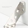 100Pcs Stainless Steel Furniture Corner Connector Cabinet Support Fixing Frame Corners Brace for Wood, Shelf Supports