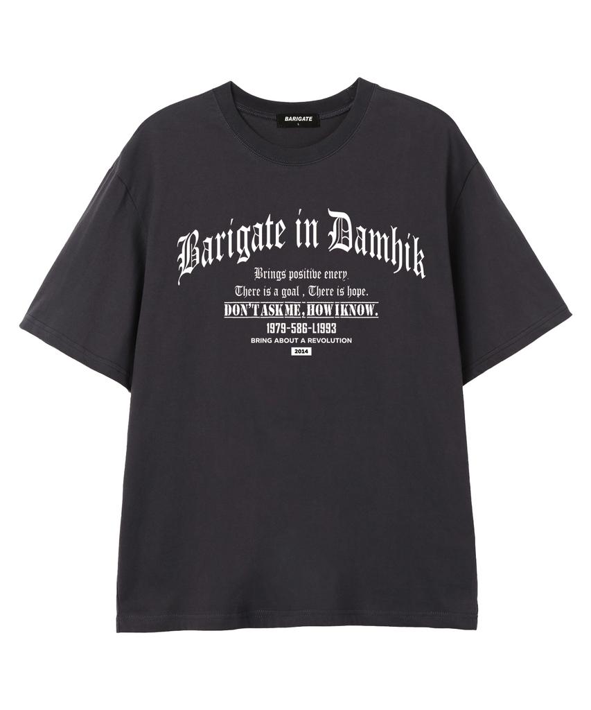Baligeiteu L1993 Short Sleeve T-Shirt (Bs026) Charcoal (A Type)