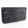 HERMES Dogon Long Purse black Taurillon Clemence unisex Used
