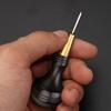 Stitching Awl Tool, Hand Leather Craft Sewing Gourd Shape for Punch Hole , 3mm