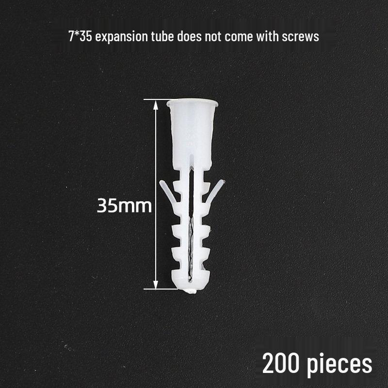 Plastic Expansion Tube Set with Screws and Rubber Plugs (5-12mm)