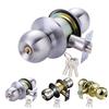 Spherical Door Handle Knobs Universal Stainless Steel Bedroom Lock Bathroom Entrance Locks Kitchen Hardware Sturdy Gear