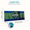 Seattle Sounders FC Print  Cushion Non-slip Laptop Tablet Big Mousepad XXL Mat Mini PC Playmat With Lock edge