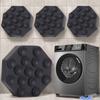 4 Pieces Washing Machine Feet Pads Reduce Noise Shock Support Anti-Slip Mat Foot Pedestal For Protect Floors Laundry Dryer