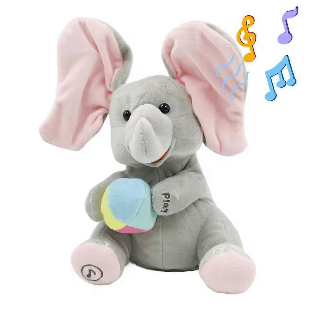 Juguetes de Elefante Animados Elefante de Peluche Cantante con Orejas en Movimiento Juguete Eléctrico de Peluche