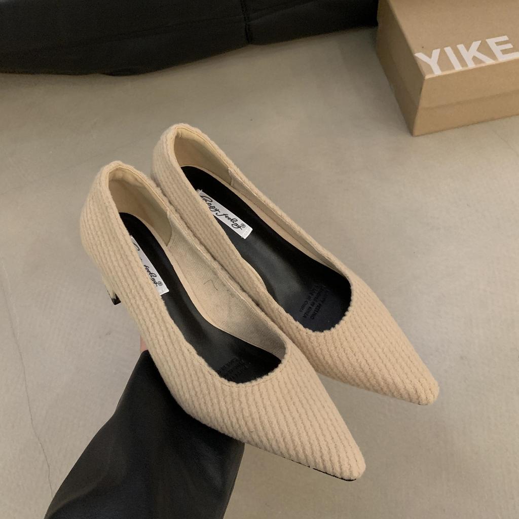 Fashion Bailamos Women Pump Shoes Fashion Pointed Toe Shallow Ladies Elegant Mary Jane Shoes Soft Low Heel Dress Shoes Mujer