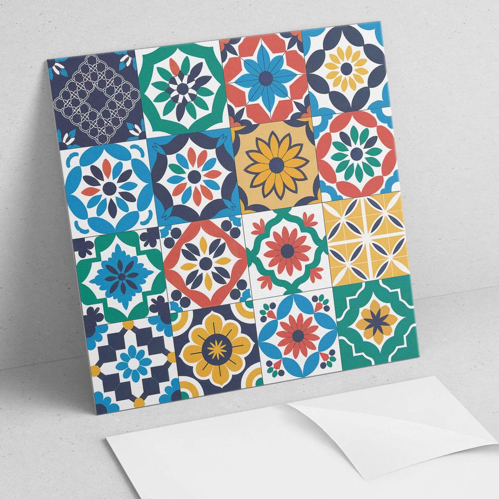 Dekor Ścienne Kafelki Pcv Ze Wzorem Do Pokoju Wzory Mozaikowe W Układzie 4X50X50 Cm