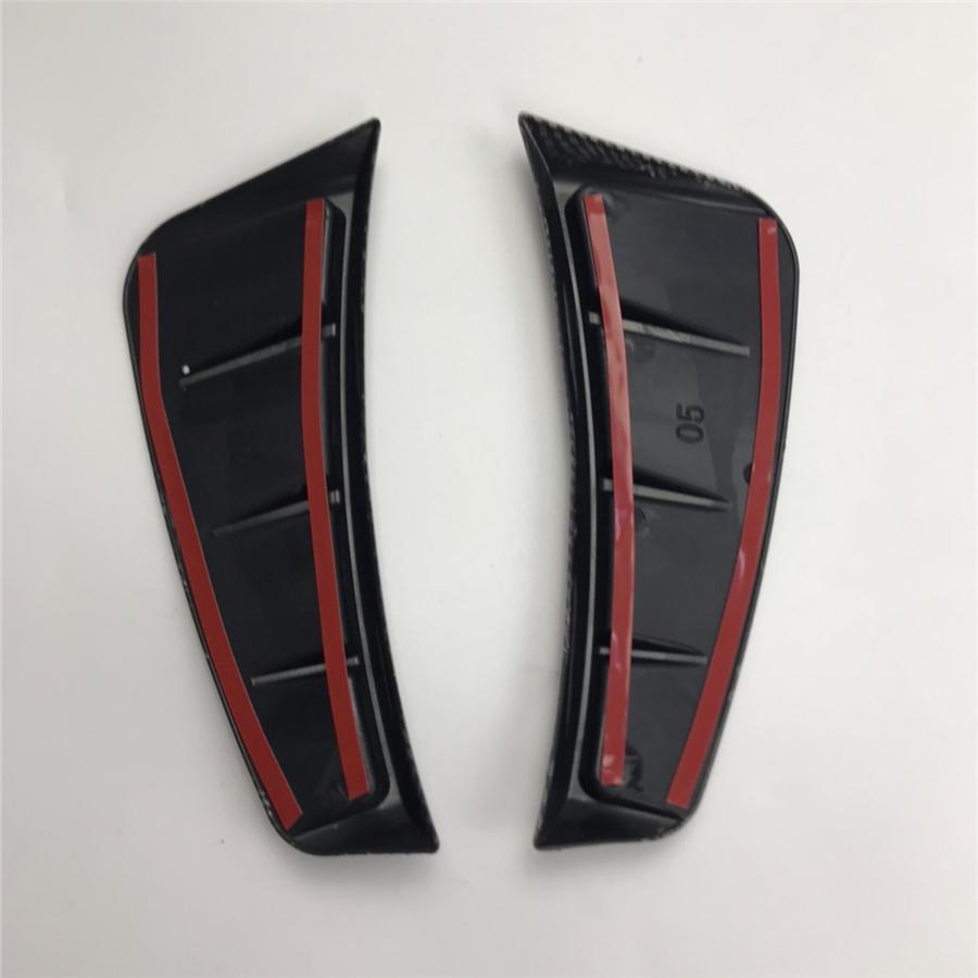 2×Universal Car Side Fender Stickers Wheel Eyebrow Protector Carbon Fiber Look
