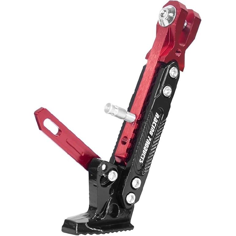 Motorbike Side Kickstand Foot Support for Dualtron 3 Thunder Spider Eagle Pro Scooter Kick Stand Parking Bracket Adjustable, Red