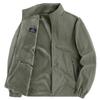 Double Sided Men's Nylon Stand Up Collar Jacket with Loose Fleece Top