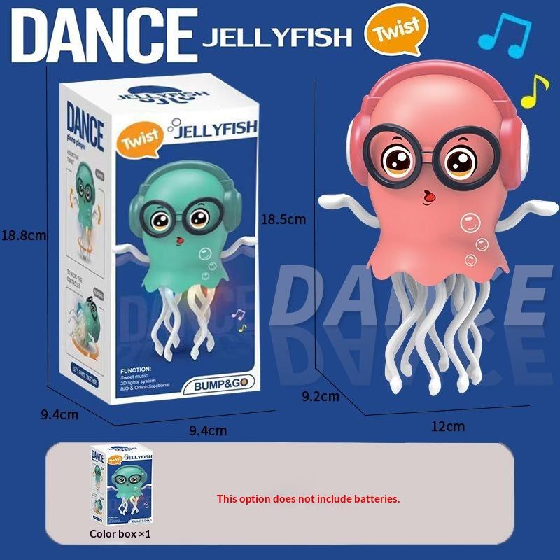 Jouet méduse dansante électrique avec musique, lumières clignotantes et mouvement automatique, parfait pour le temps de jeu des enfants, cadeaux d'anniversaire