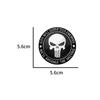 Car Decor 56mm 4pcs  Skull Logo Car Wheel Center Hub Cap Aluminium Sticker For Universal Cars Styling Accessories