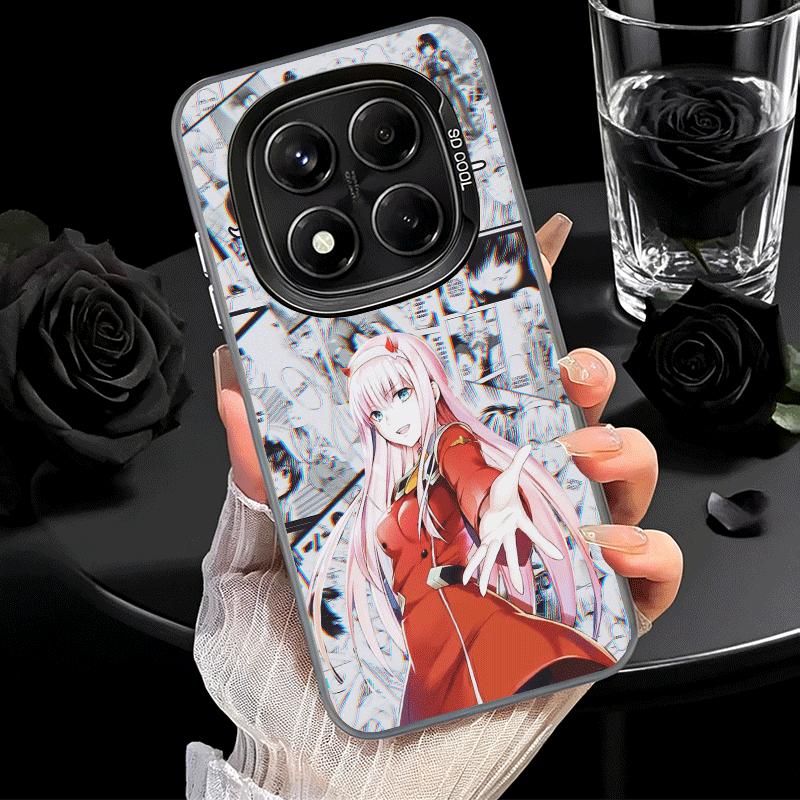 Darling Zero Two 02 Anime Soft Phone Case for Xiaomi Redmi Note 13 14 15 Pro Plus 12S 12 11S 11 11T 10S 10 Shockproof Cover Back