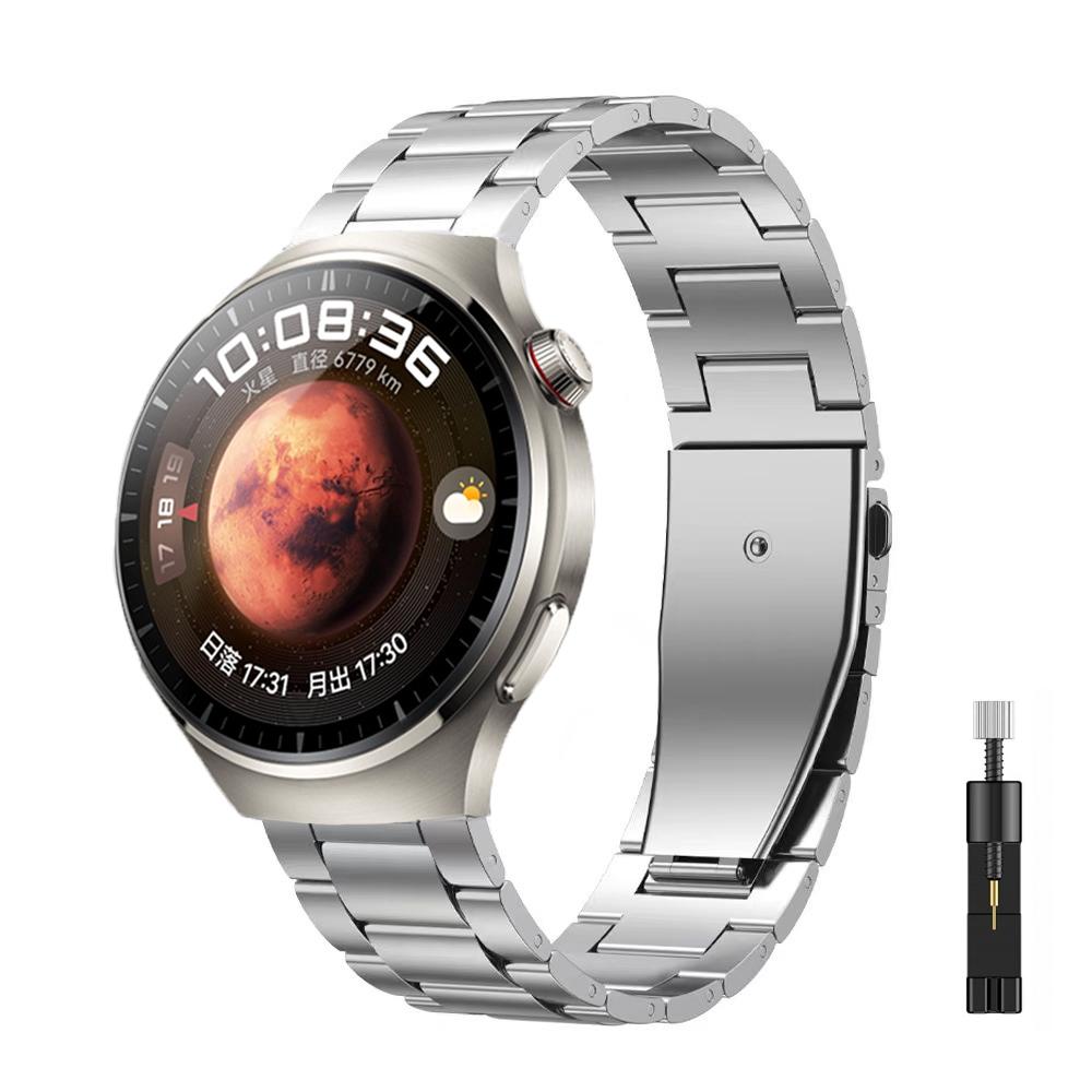 

20mm 22mm Titanium Strap for Huawei Watch GT5 Pro/5/GT5/GT4 46mm Metal Wristband Correa for Amazfit Active 2/GTS/GTR/Balance 2 1 Amazfit GTR 4 3 срібний